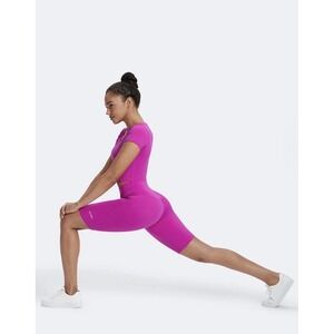 NWT BTTRM Better Me Sz-Med Pink Set Round Crop Top & Sculpting Fit Pilates Short